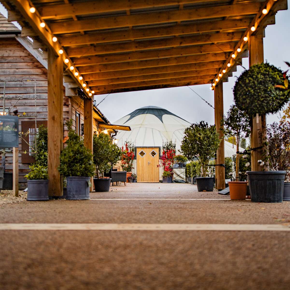 Yurt-walkway