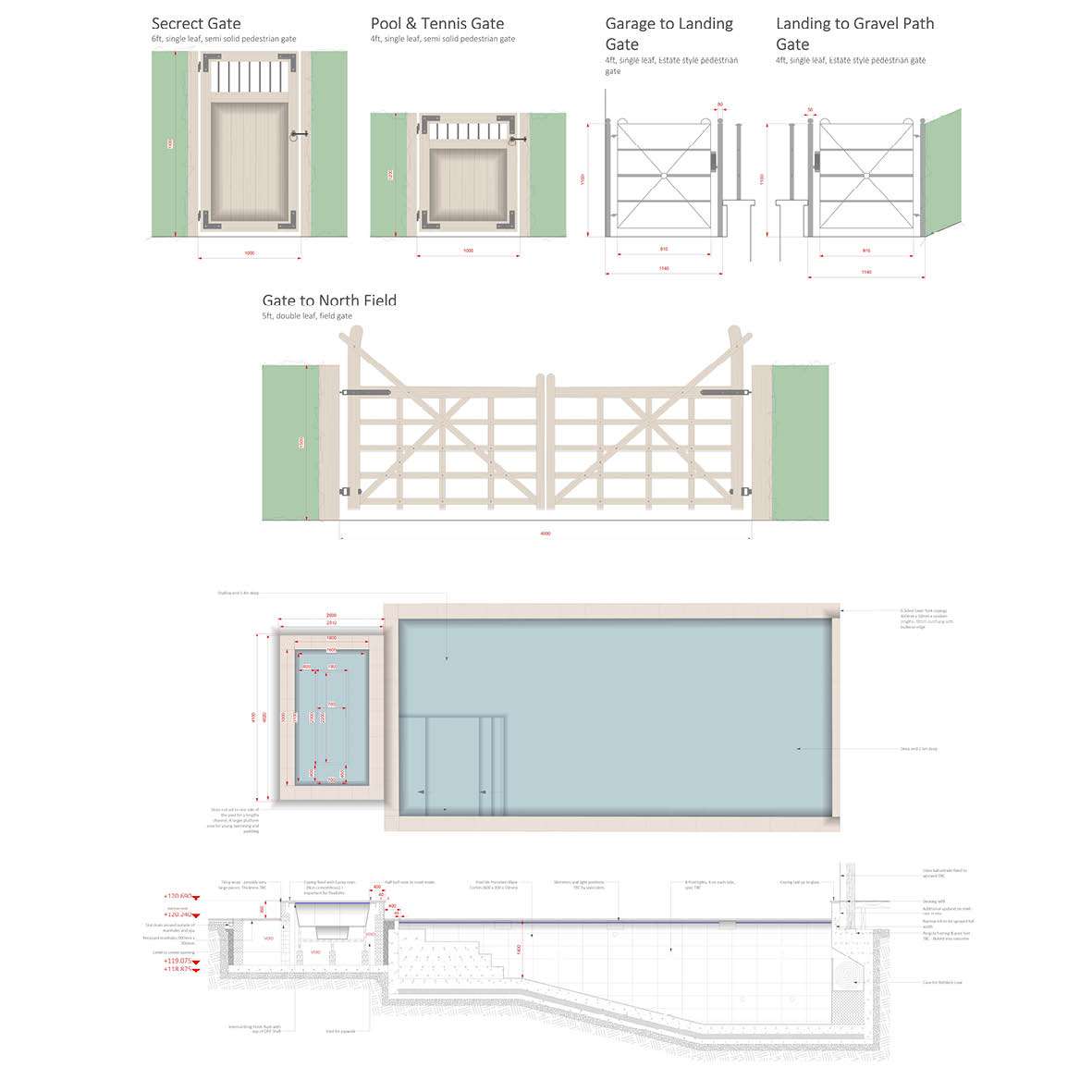 Nicholsons Garden Design - Detail plans