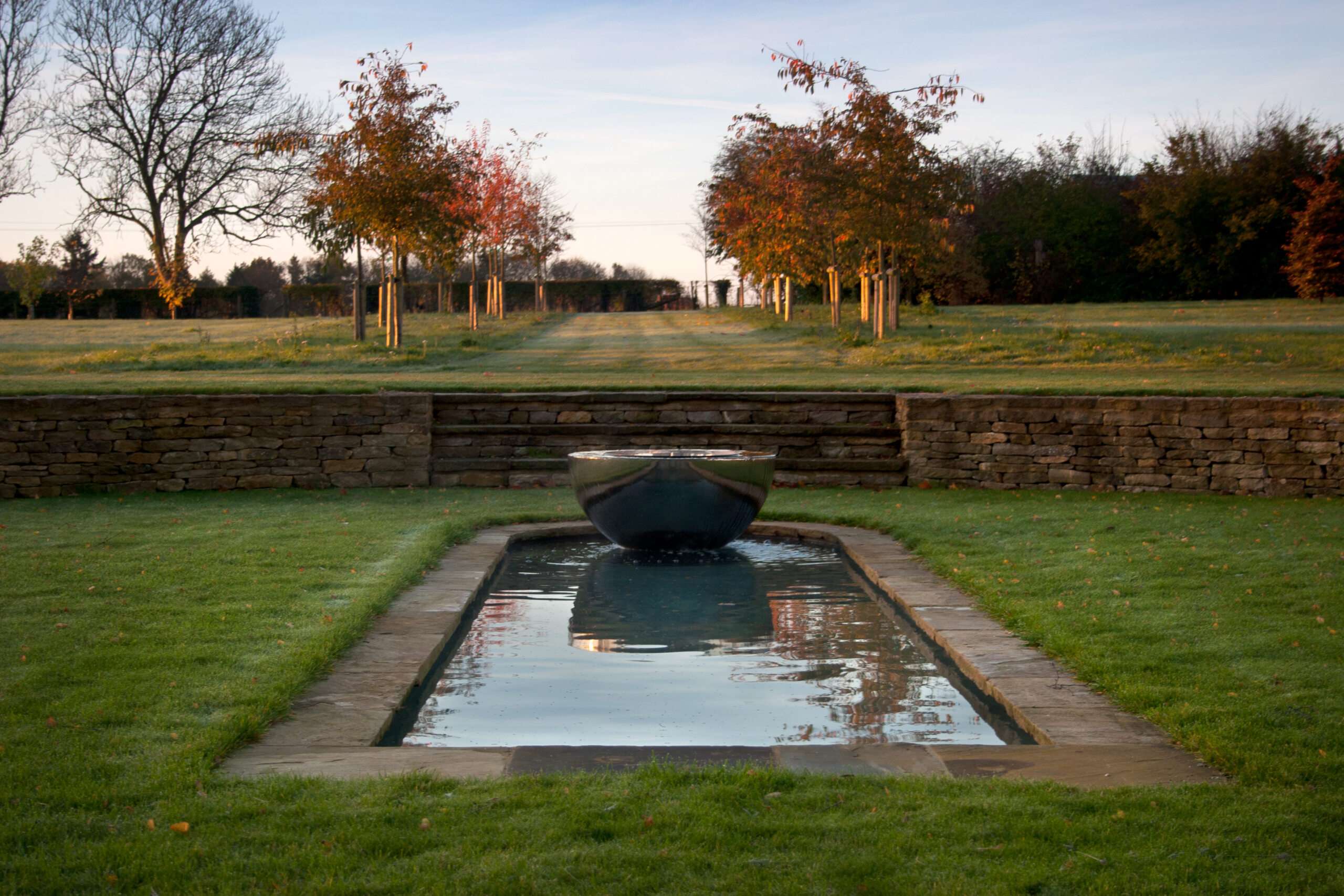 Water feature in the garden - Nicholsons Garden Design