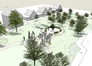 Hill Rise Blenheim Estate landscape design with carbon reduction features