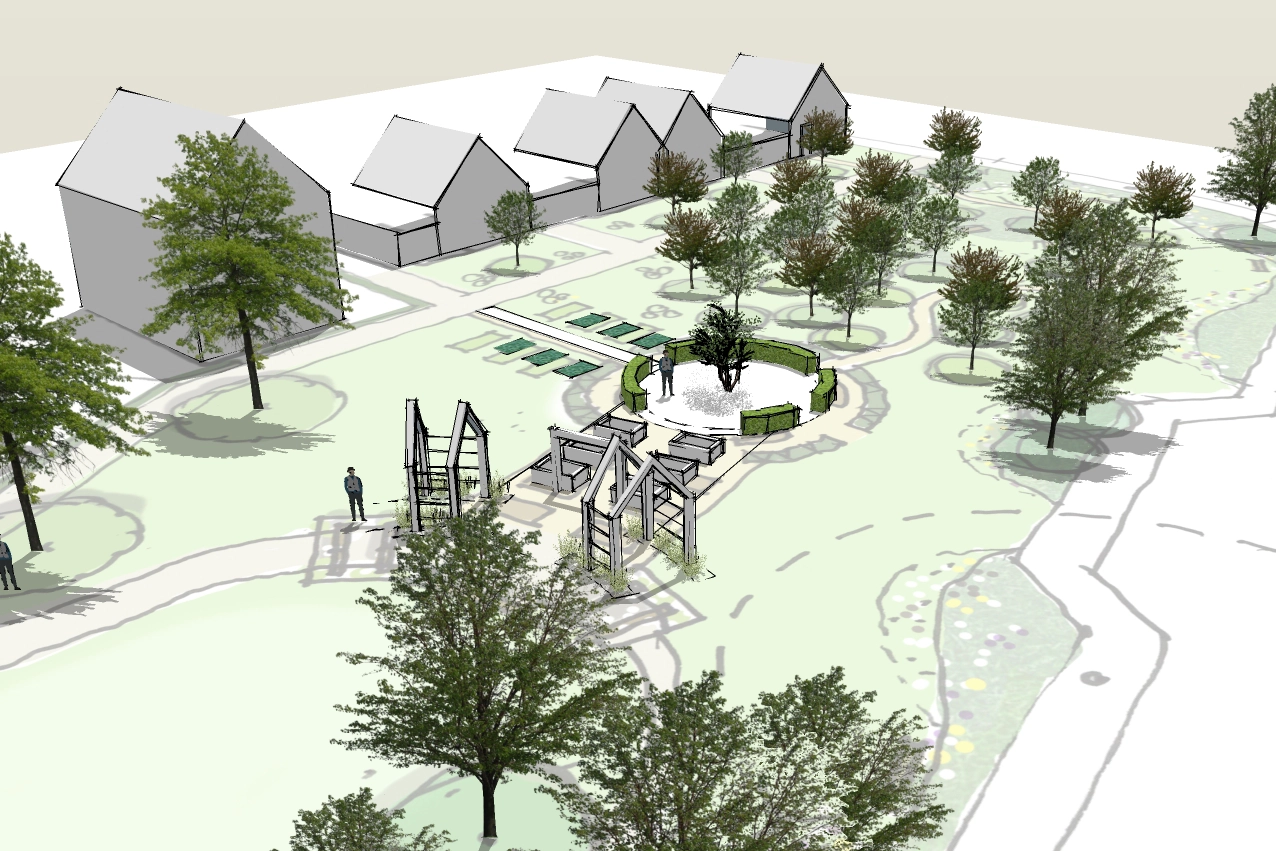 Hill Rise Blenheim Estate landscape design with carbon reduction features